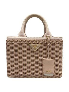 Prada Handbag Pink Basket Bag